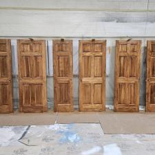 Interior residential door staining project in Rio Rancho